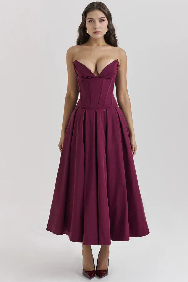 Gaya™ – Dames Galajurk Strapless met Korset en Verleidelijke Pasvorm