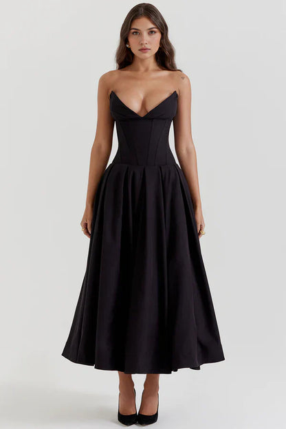 Gaya™ – Dames Galajurk Strapless met Korset en Verleidelijke Pasvorm