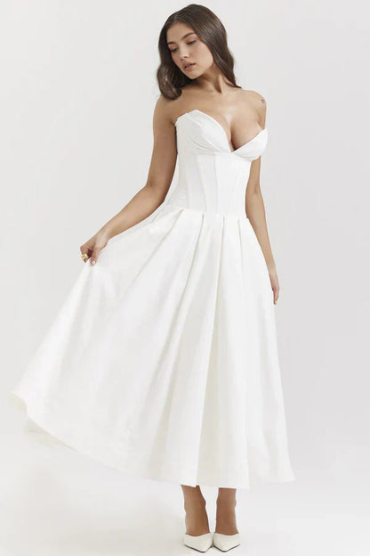 Gaya™ – Dames Galajurk Strapless met Korset en Verleidelijke Pasvorm