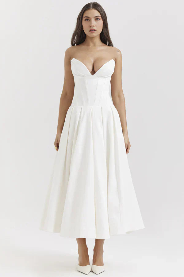 Gaya™ – Dames Galajurk Strapless met Korset en Verleidelijke Pasvorm