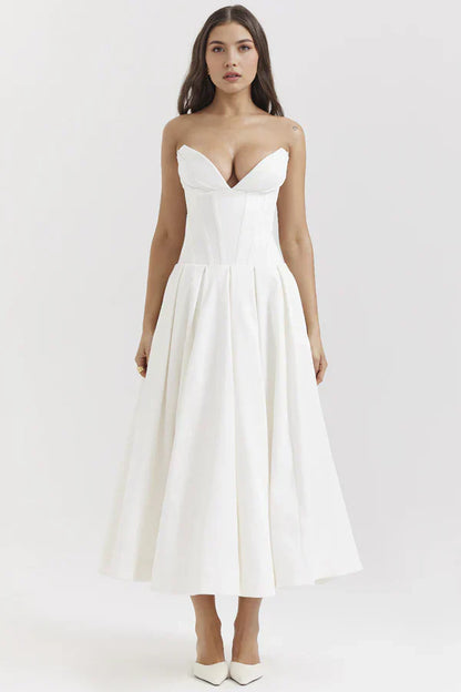 Gaya™ – Dames Galajurk Strapless met Korset en Verleidelijke Pasvorm