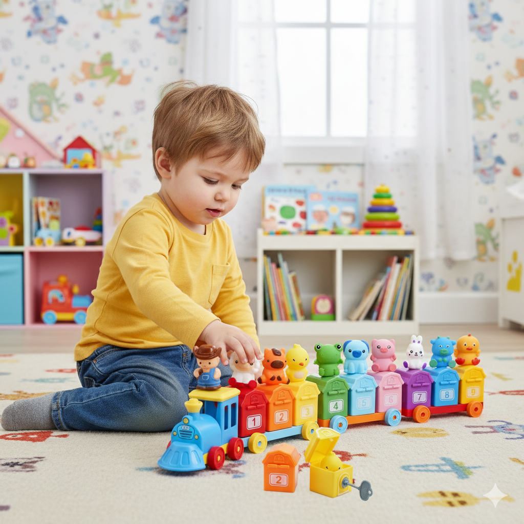 Montessori Speelgoed Wagen Leerfarm voor Kinderen - Velinix