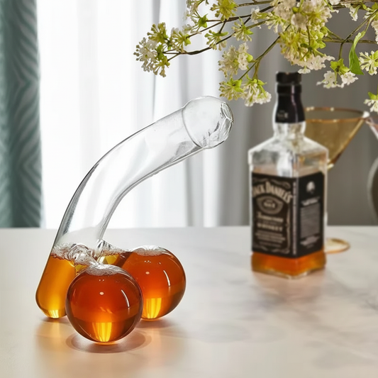 Glazen Wijnkaraf 650ml Elegant Helder Design - Velinix