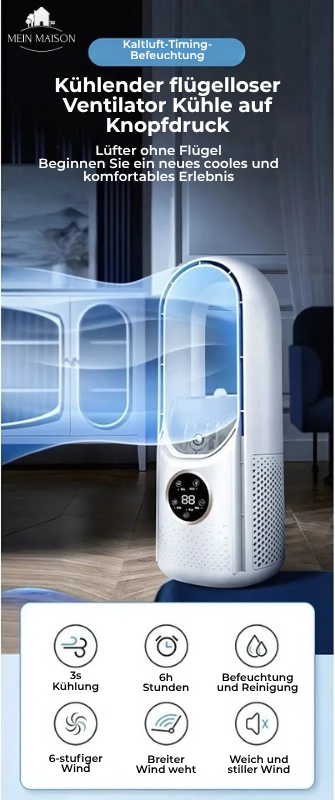 USB Ventilator Luchtkoeler Stil met Timer en Luchtbevochtiging