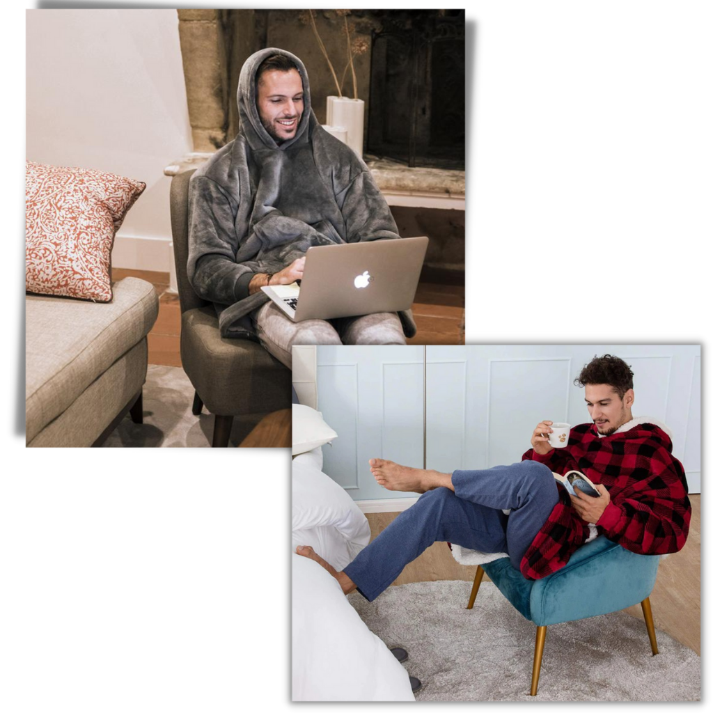 Zachte Oversized Capuchondeken voor Mannen en Vrouwen
