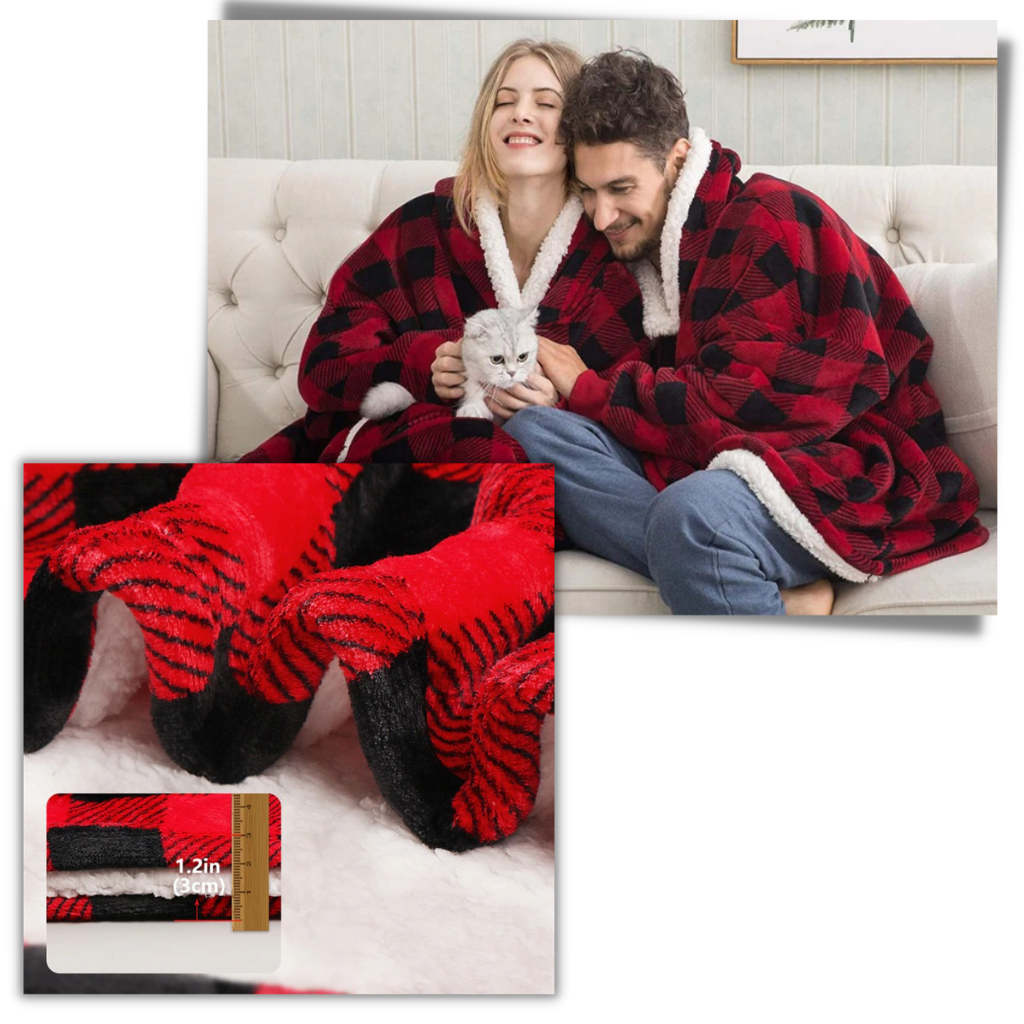 Zachte Oversized Capuchondeken voor Mannen en Vrouwen