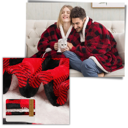 Zachte Oversized Capuchondeken voor Mannen en Vrouwen