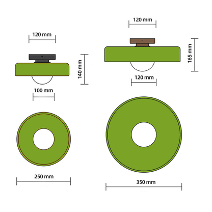 Ronde Plafondlamp LED Dimbaar Modern Design