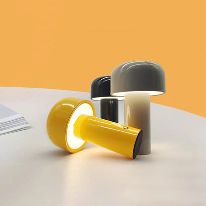 GlowCap - Oplaadbare LED Tafellamp – Stijlvolle Draagbare Paddenstoel Lamp in Bauhaus Stijl 5