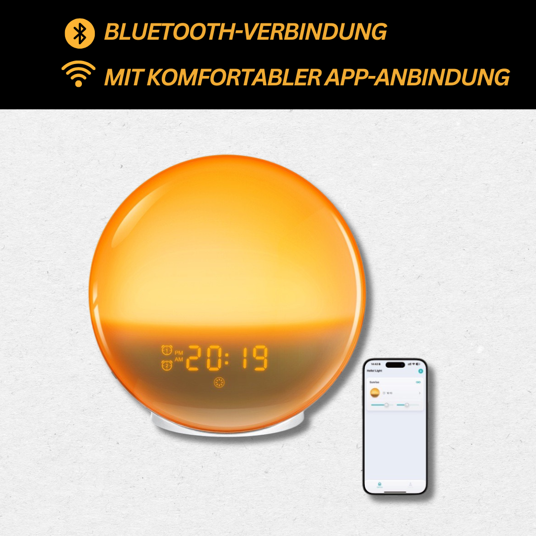 Wake-up Light Wekker Natuurlijk Worden met Zonsopgang Simulatie