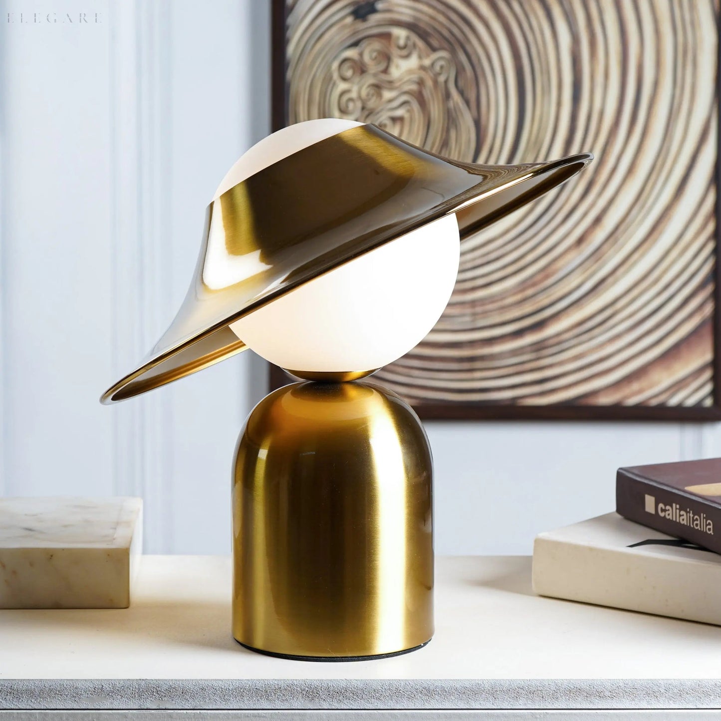 Gouden Metalen Tafellamp Luxe Decoratieve Lamp