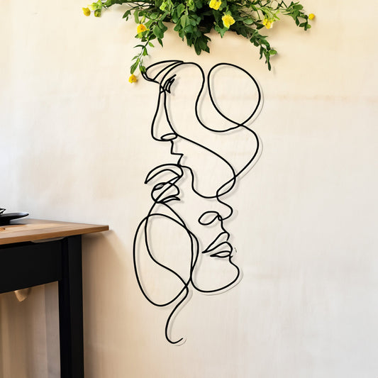 Wandkunst Metaal 3D Decoratie Modern Minimalistisch Thuis - Velinix