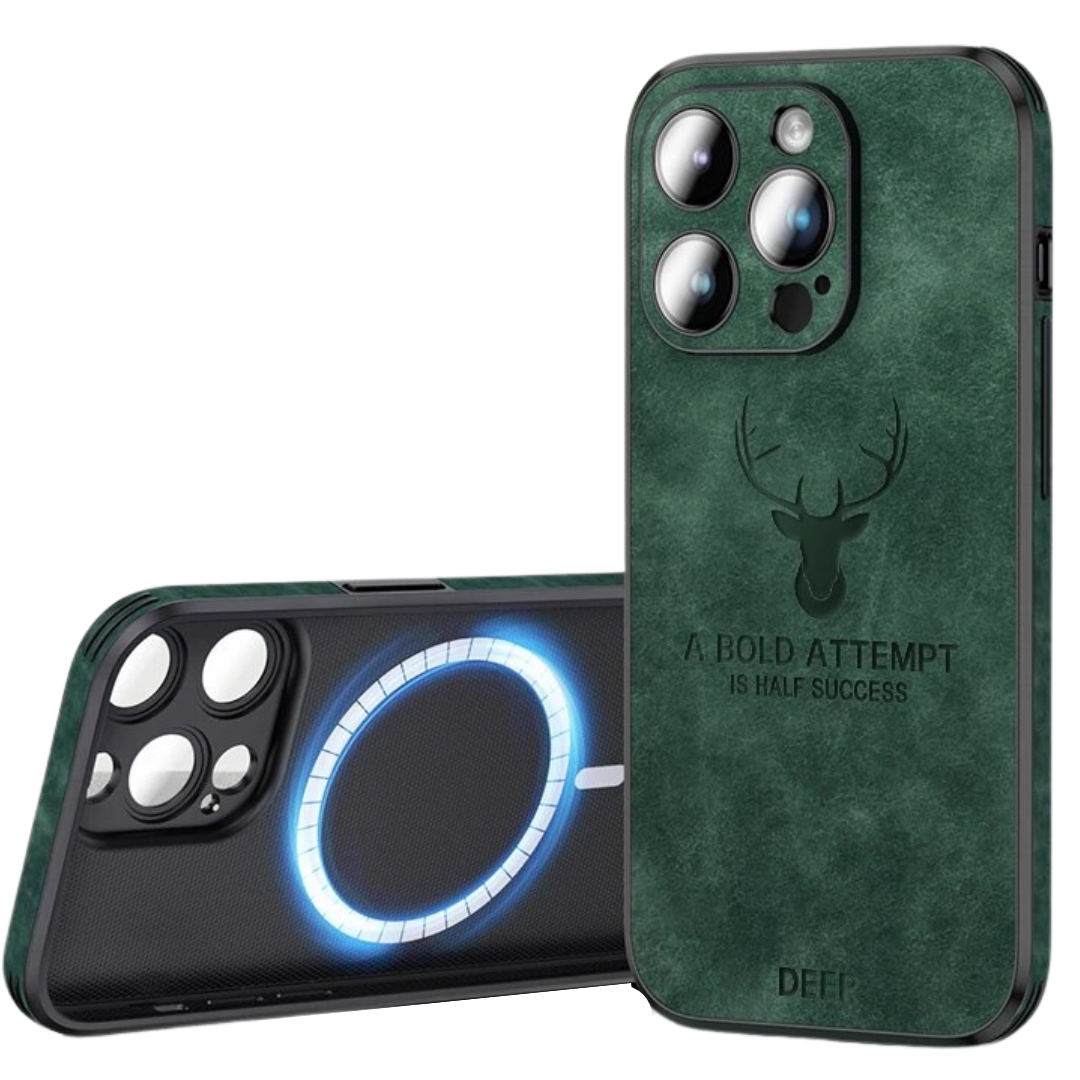 Leren iPhone Hoesje met Stijlvol Design en Schokbestendige Bescherming