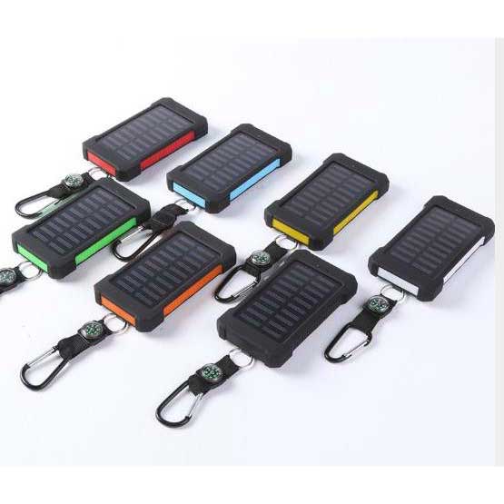Waterdichte Powerbank Zonne-Energie met LED-Lader voor Fiets en Kampen