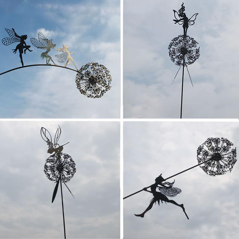 Tuinsculptuur Feeën en Paardenbloemen Figuur