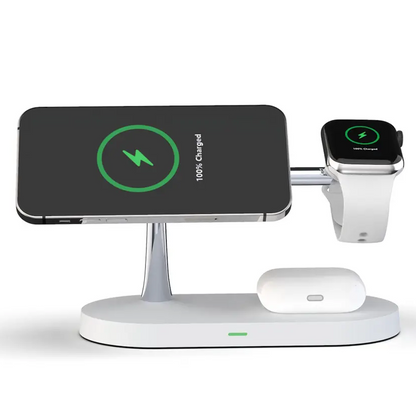 Draadloze Oplader 3-in-1 voor Smartphone, Smartwatch en Oordopjes