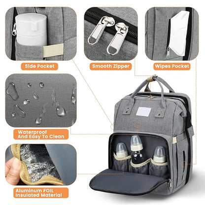 2-in-1 Luiertas Baby Rugzak Draagbaar