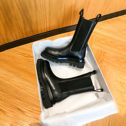 Laarzen Chelsea Boots Leer Zwart