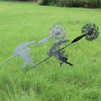Tuinsculptuur Feeën en Paardenbloemen Figuur