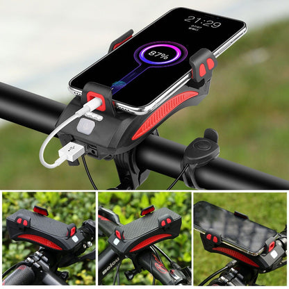 Fietslamp 4-in-1 met Powerbank en Telefoonhouder LED