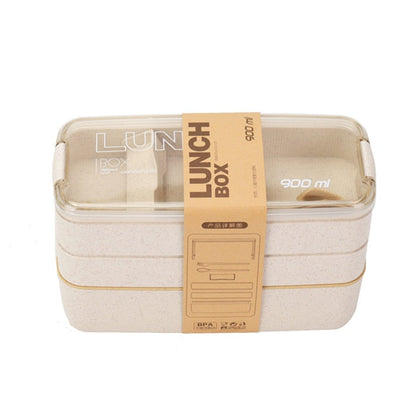 3-Laags Bento Lunchdoos voor Kinderen en Volwassenen