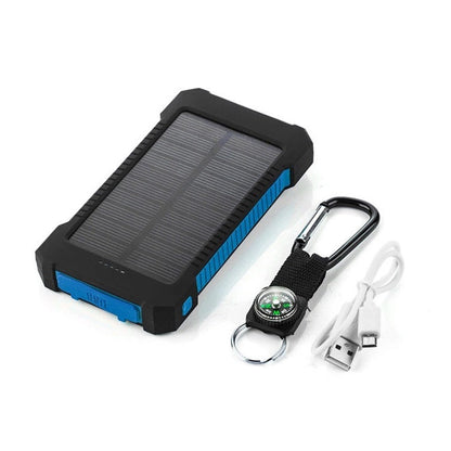 Waterdichte Powerbank Zonne-Energie met LED-Lader voor Fiets en Kampen