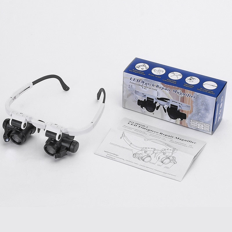 LED Vergrootglazen Verstelbaar 8x 15x 23x voor Hobby en Precisie