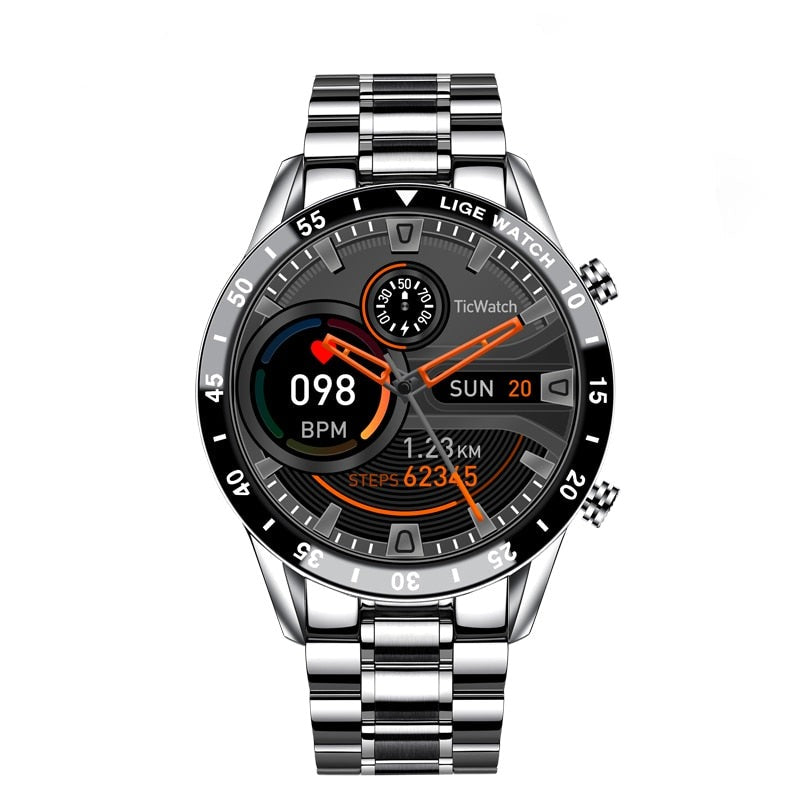 Smartwatch Heren Met Hartslagmeter en Meldingen