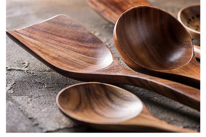 Teak Keukenset 7-Delig Elegante Houten Keukenaccessoires