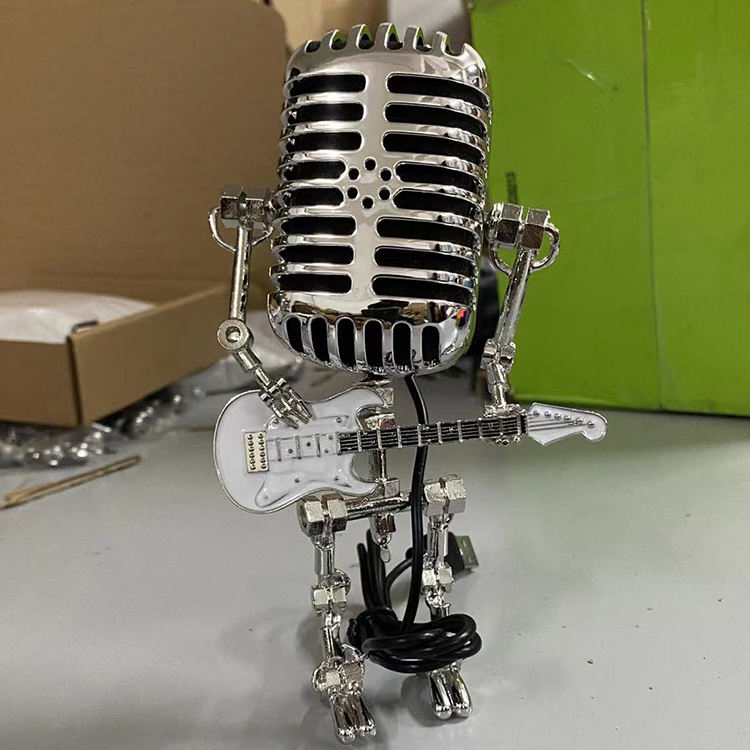 Tafellamp Robot Gitaar Design Uniek Verlichting