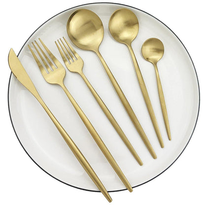 PronkPracht Luxe Servies 36-Delig Bestek Set Hoge Kwaliteit Matte Afwerking