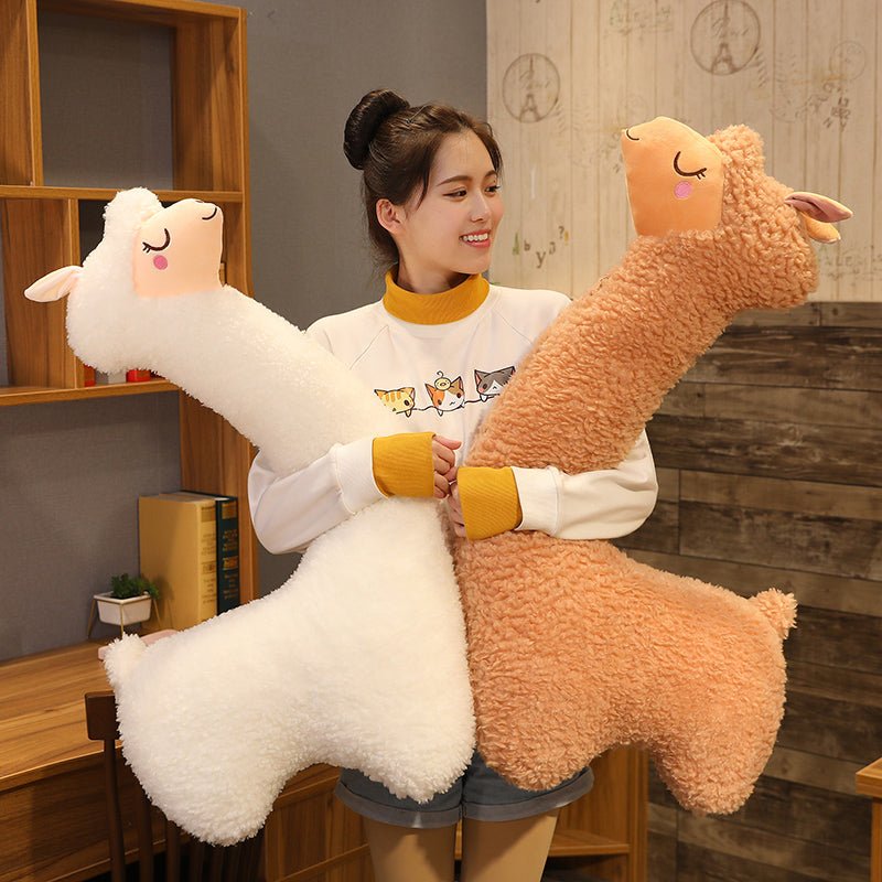 Zachte Alpaca Hoofdkussen voor Zijslapers Extra Groot