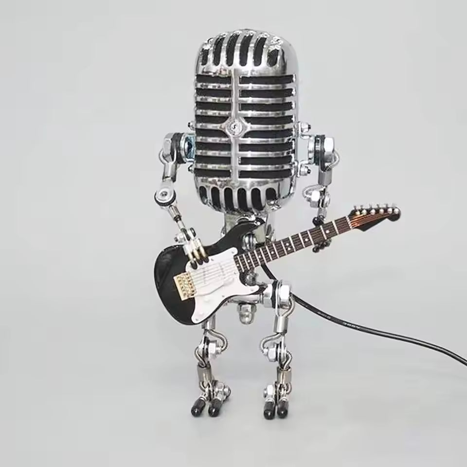 Tafellamp Robot Gitaar Design Uniek Verlichting