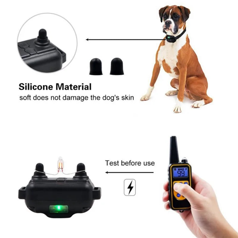 Honden E-halsband Elektrisch Trainen met Afstandsbediening