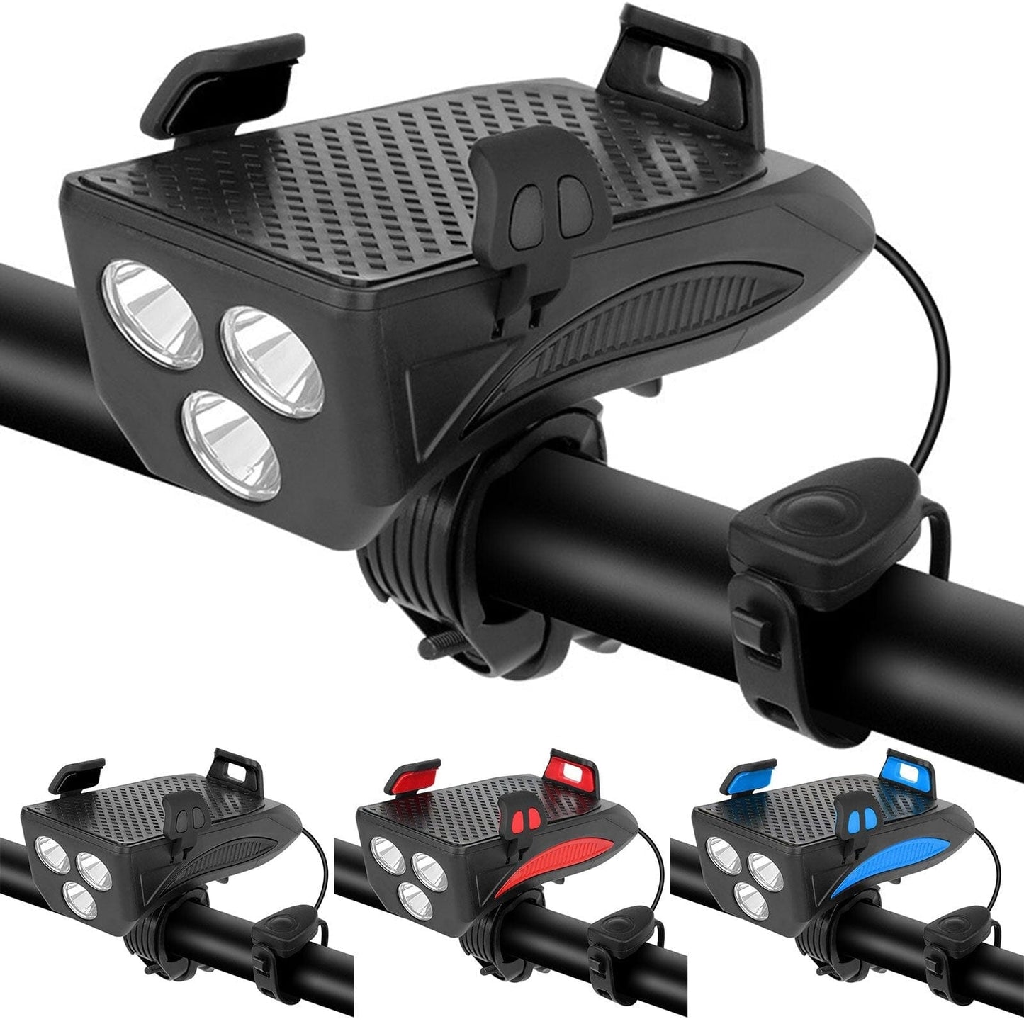 Fietslamp 4-in-1 met Powerbank en Telefoonhouder LED - Velinix