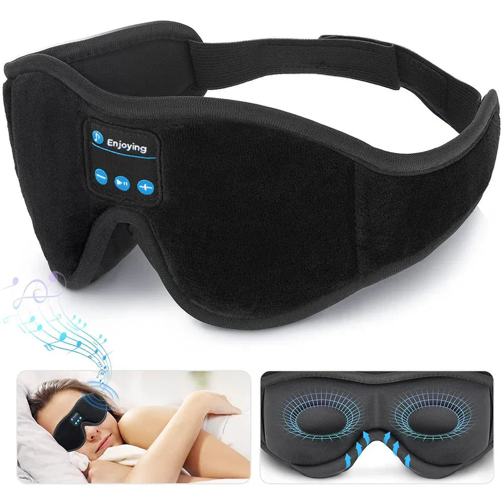 Bluetooth Slaapmasker met HD Geluid voor Ononderbroken Slaap