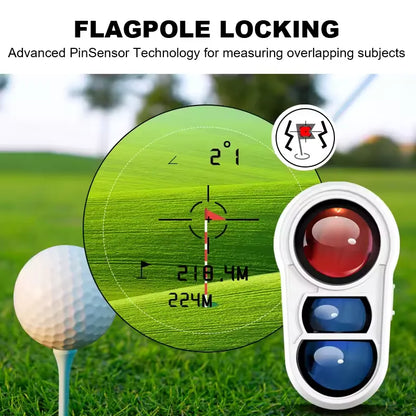 Golf Afstandsmeter met Hellingscompensatie 6x Vergroting