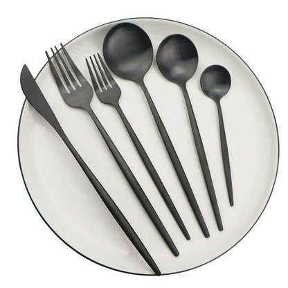 PronkPracht Luxe Servies 36-Delig Bestek Set Hoge Kwaliteit Matte Afwerking - Velinix