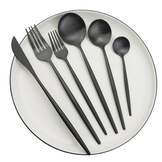 PronkPracht Luxe Servies 36-Delig Bestek Set Hoge Kwaliteit Matte Afwerking - Velinix