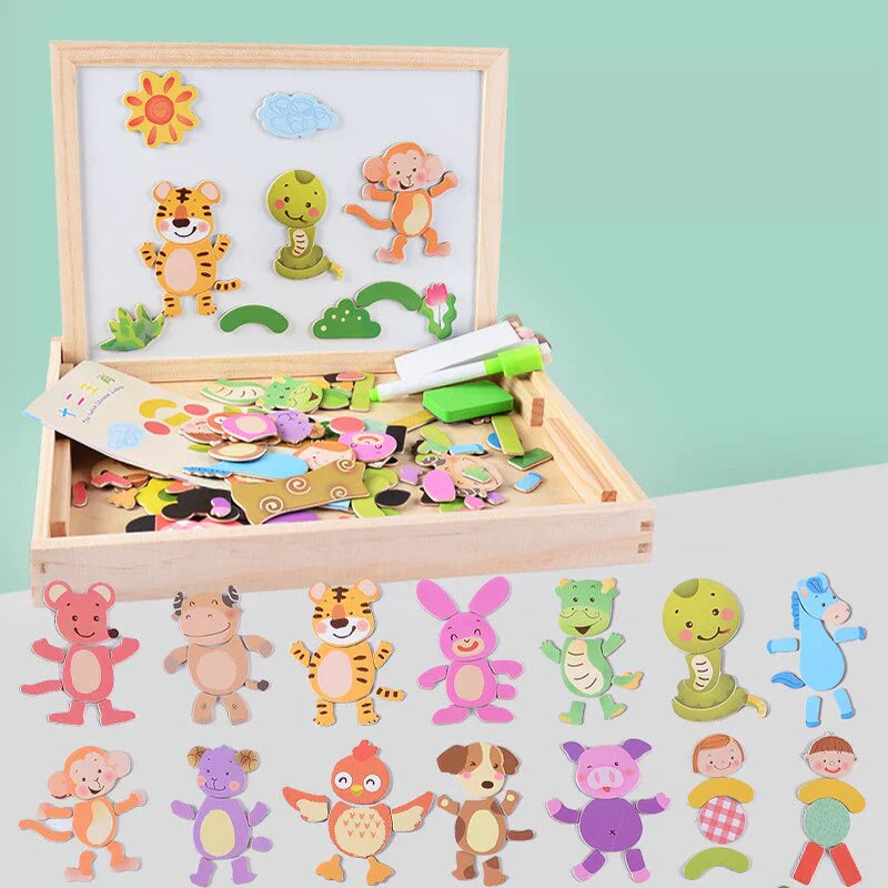 Magnetisch Tekenbord met Puzzel Functie