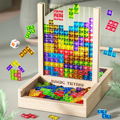 Houten Tetris Spel Klassiek Strategisch Speelgoed