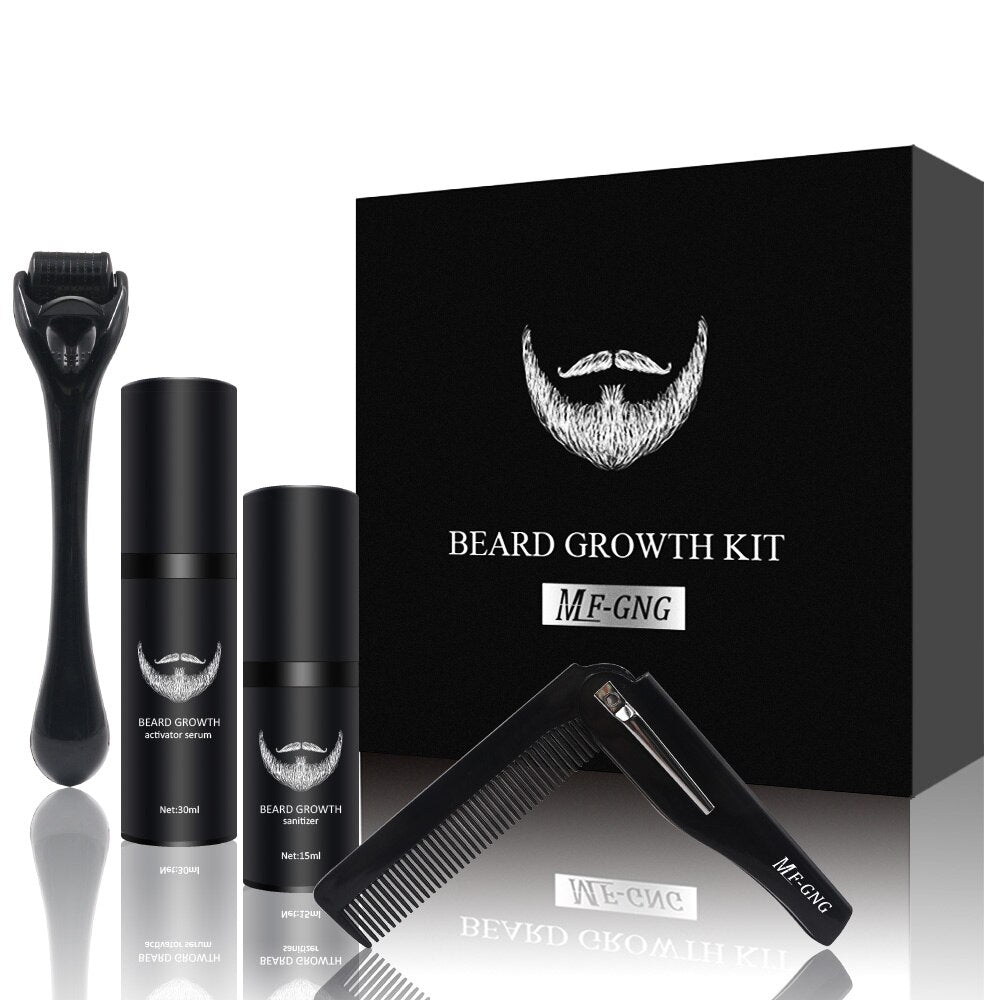 Baardgroeiset met Dermaroller voor Vollere Baard Verzorging