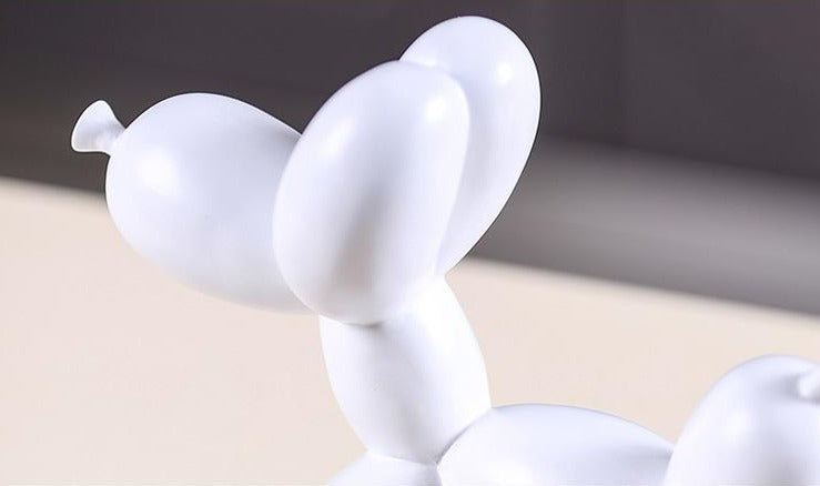 Luxe Hond Sculptuur van Handgemaakt Hars Kunstwerk voor Interieur Decor