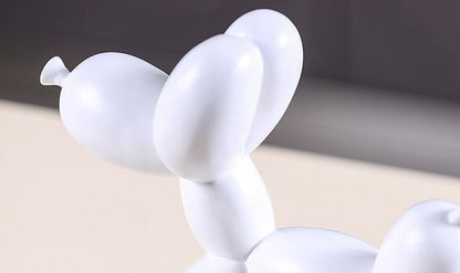 Luxe Hond Sculptuur van Handgemaakt Hars Kunstwerk voor Interieur Decor