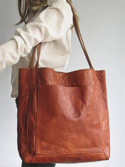 Luxe Lederen Handtas voor Vrouw Mode
