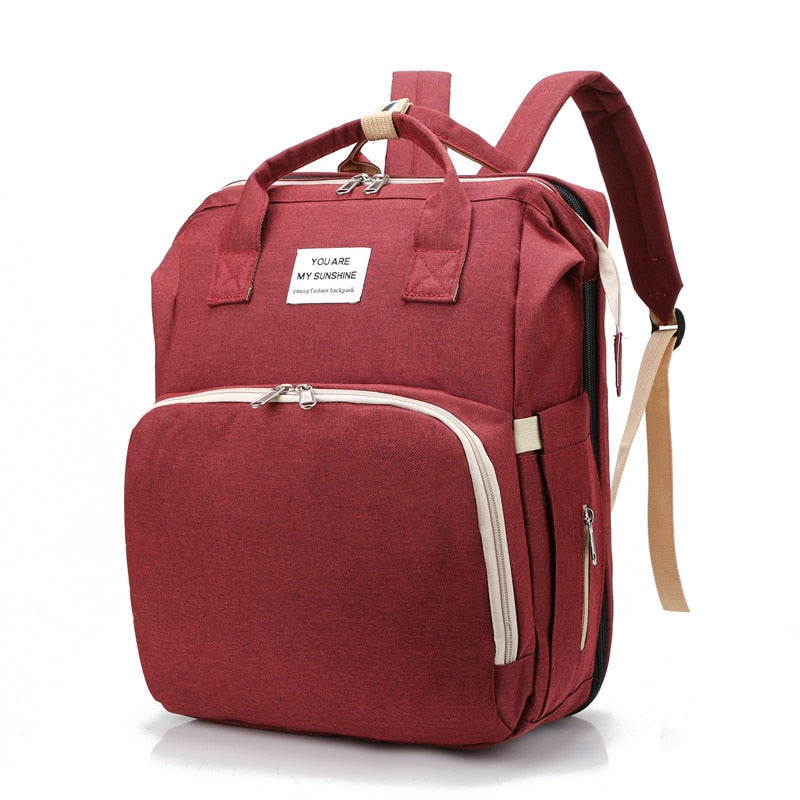 2-in-1 Luiertas Baby Rugzak Draagbaar
