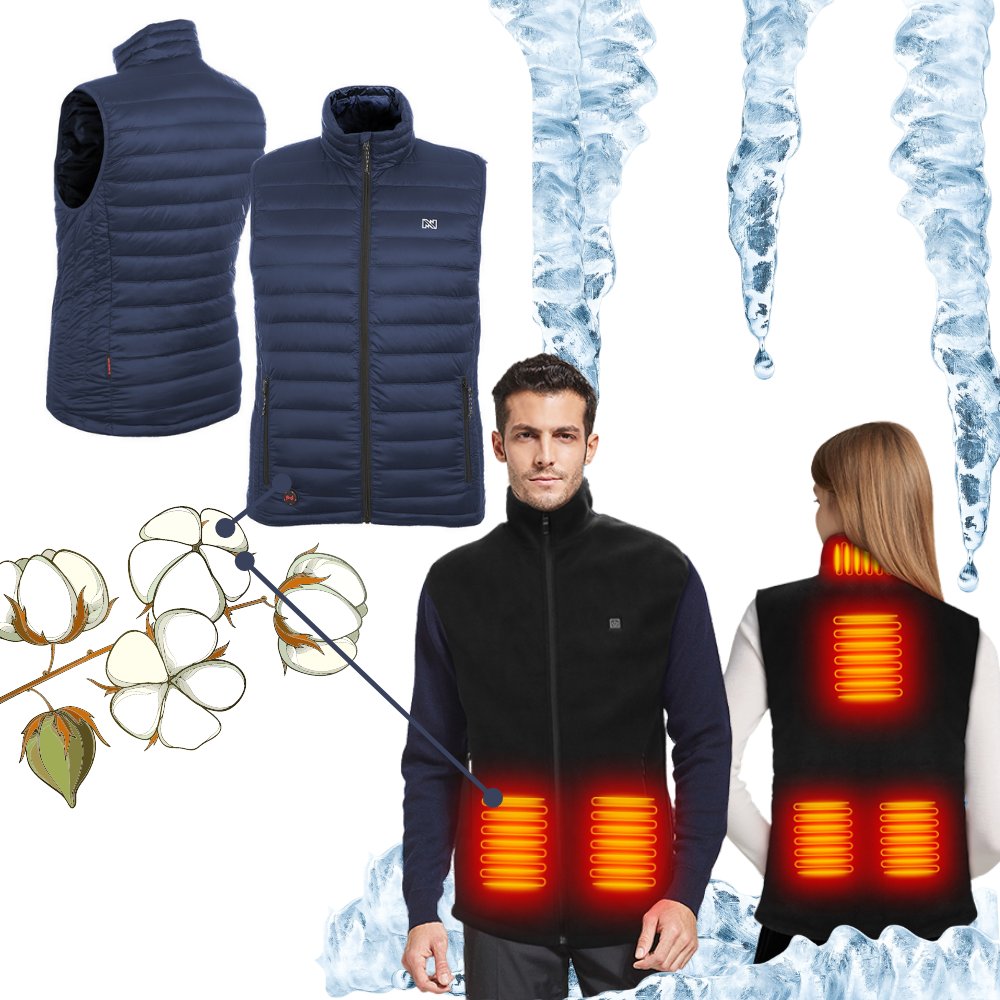 Verwarmd Vest Unisex Waterdicht Isolatievest