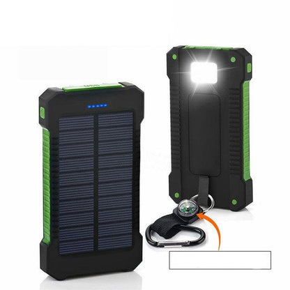 Waterdichte Powerbank Zonne-Energie met LED-Lader voor Fiets en Kampen