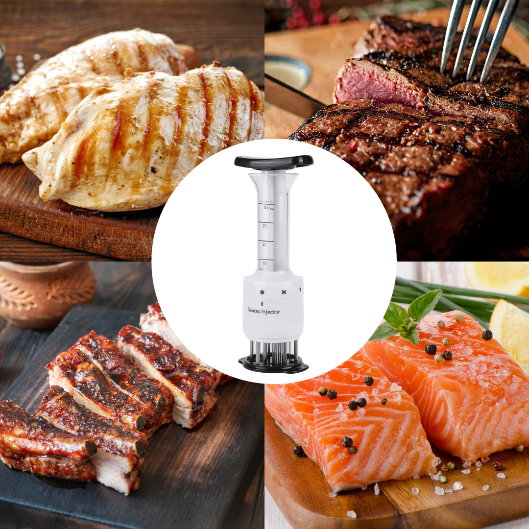 Marinade Injectie voor BBQ en Grillen met Precisie Regeling