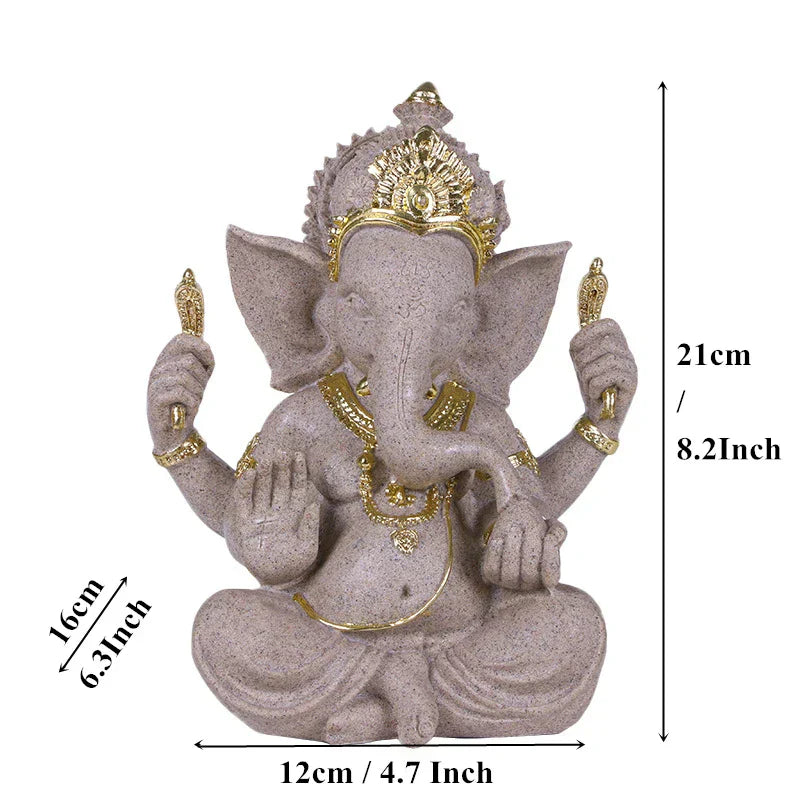 Hindoe Ganesha Beeld Olifant God Figuur voor Huisdecoratie